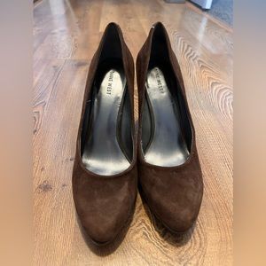 Brown Suede Nine West Heels-like new